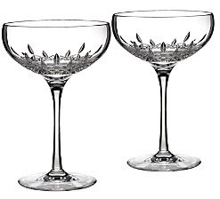 Lismore Essence 7 oz. Champagne Saucers, Set of 2