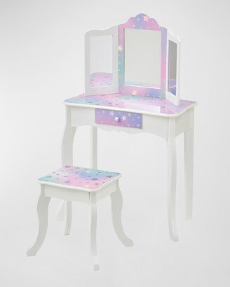 Girl's Little Princess Gisele Starry Sky Print Vanity