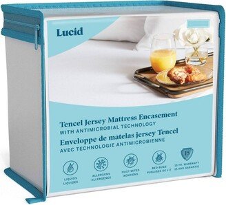 Lucid Essence Encasement Mattress Protector with Antimicrobial Technology