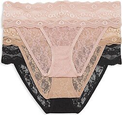 Lace Kiss Bikini, Pack of 3