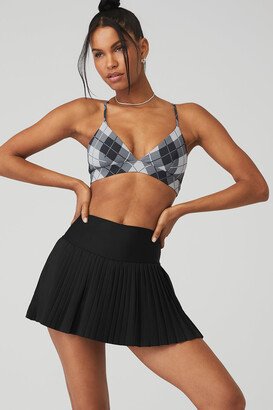 Vapor Argyle Splendor Bra in Black/Anthracite Grey, Size: Large |