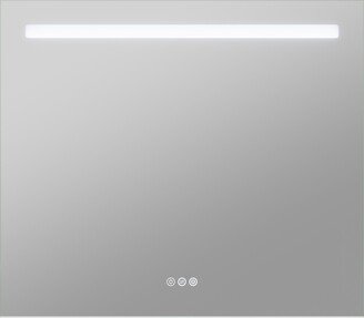 28-in. x 32-in. LED Front/Top/Bottom Light Bathroom Mirror with Defogger