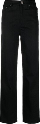 Crystal-Embellished Straight-Leg Trousers