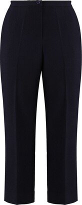 The Hour Navy Straight-Leg Trousers