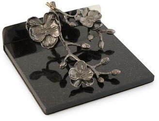 Black Orchid Dinner Napkin Holder-AA