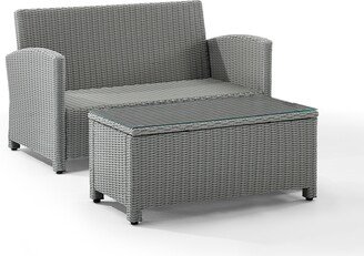 Crosley Furniture Bradenton 3pc Outdoor Metal Armchair Set