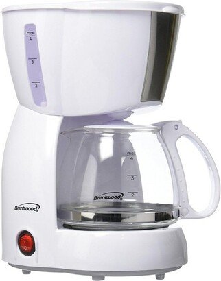 4 Cup Coffee Maker - White