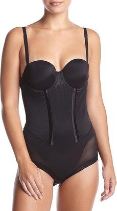 Women's Body Shaper With Built-In Bra Anti-Static Shapewear FL1256 (Black) Lingerie