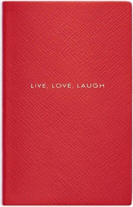 Live, Laugh, Love leather notebook