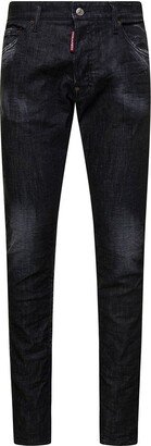 Distressed Tapered Slim-Fit Jeans