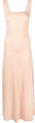 Square-Neck Midi Dress