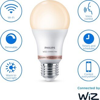 Smart LED 8W E27 Dimmable Warm-to-Cool Classic Bulbs with WiZ Connected and Bluetooth