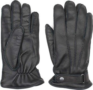 Dalgado Handmade Deerskin Gloves Black Alessio