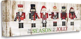 to Be Jolly Festive Phrase Winter Christmas Nutcrackers