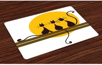 Animal Art Place Mats, Set of 4