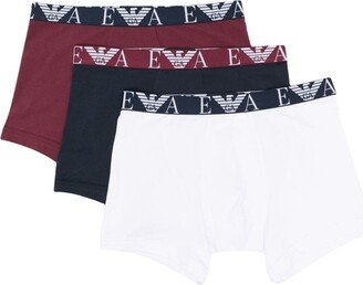 Logo-Waistband Cotton-Blend Boxers (Set Of Three)