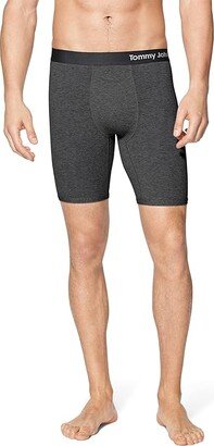 Cool Cotton Boxer Brief 8 (Charcoal Heather) Men's Underwear