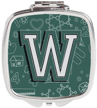 CJ2010-WSCM Letter W Back to School Initial Compact Mirror