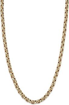 Alberto Amati 14K Yellow Gold Oval Link Chain Necklace, 18