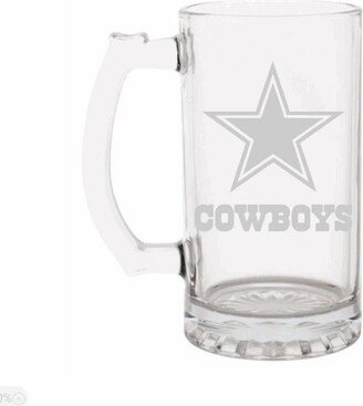 Dallas Cowboys Glass Etched Beer Mug 16 Or 26Oz/ Wedding Gift/Groomsman Gift Football Man Cave Cowboy Mug/ With Name