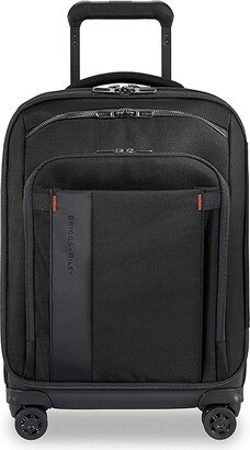 21 ZDX Carry-On Expandable Spinner (Black) Carry on Luggage