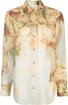 Luminosity floral-print shirt