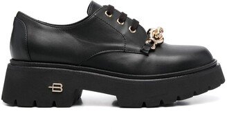 Logo-Plaque Lace-Up Chunky Shoes