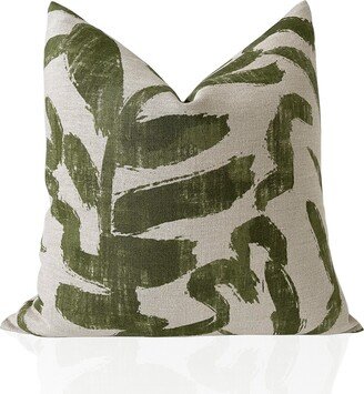 Sauvage Pillow Cover in Raffia, Green Pillows, Decorative Throw Pillow, Designer Pillows