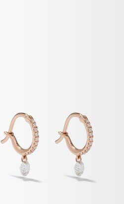 Set Free Diamond & 18kt Rose Gold Earrings