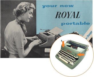 Royal Quiet De Luxe Typewriter Instruction Manual Antique Vtg Portable User