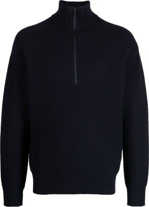 Alpha Tauri Half-Zip Wool Jumper