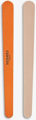 Beige/Orange Les Mains Nail File set of 12