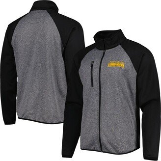 Men's Msx by Michael Strahan Gray, Black Washington Commanders Runners Raglan Full-Zip Track Jacket - Gray, Black