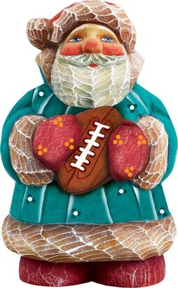 G.DeBrekht Football Santa Figurine