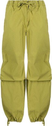 Drawstring Stretch-Cotton Trousers