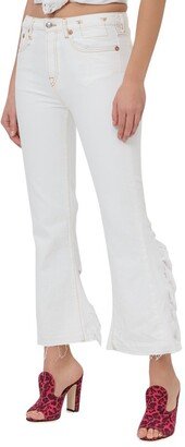 Distressed Flared Jeans-AA