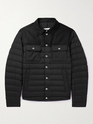 Longue Saison Wool Twill-Panelled Quilted Shell Down Jacket