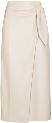 Amas wraparound midi skirt