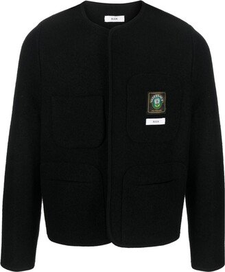 Rier Logo-Patch Virgin Wool Jacket