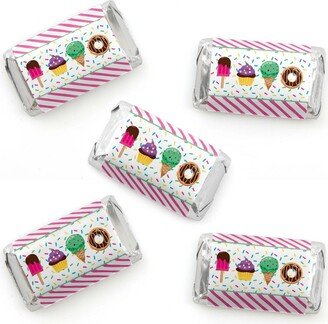 Big Dot Of Happiness Sweet Shoppe - Mini Candy Bar Wrapper Stickers Candy & Bakery Party Favors 40 Ct