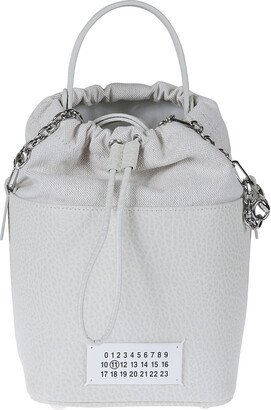 Logo Patched Chained Bucket Bag