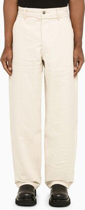 AIREI Natural-coloured straight jeans