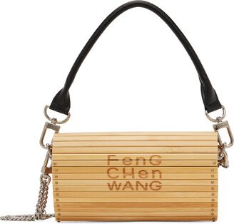 Beige & Black Side Love Bamboo Bag