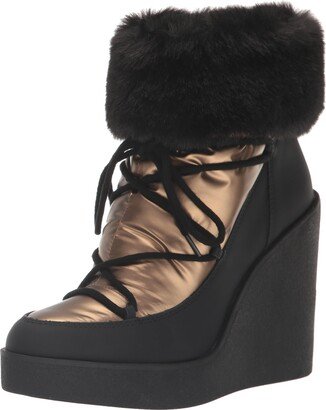 Women's Myina Wedge Fur Bootie Ankle Boot