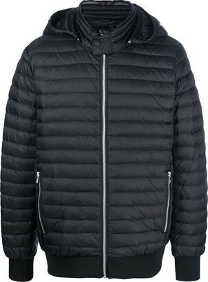 Air-Down hooded puffer jacket