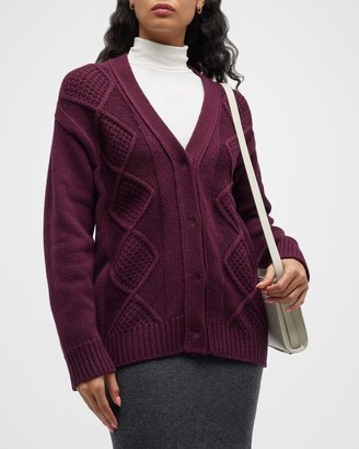 Merino Wool Cable Cardigan