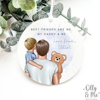 Personalised Daddy Plaque/Sign Keepsake | Gift/Present From Son/Child/Baby/Little Boy Father's Day/Birthday