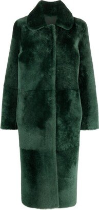 Sheepskin Single-Breasted Coat