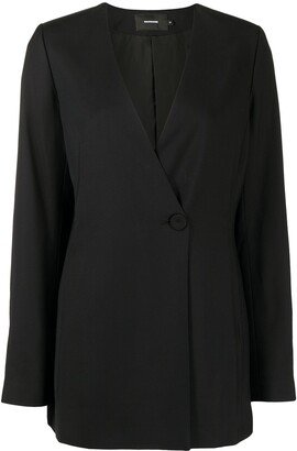 double-breasted V-neck coat-AA