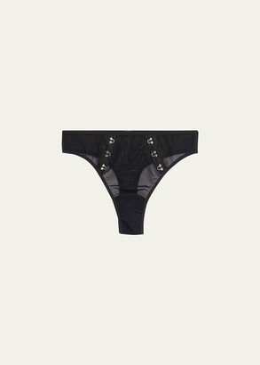 Hanky Panky x Prabal Gurung x Prabal Gurung Hook-&-Eye Sheer Mesh Thong